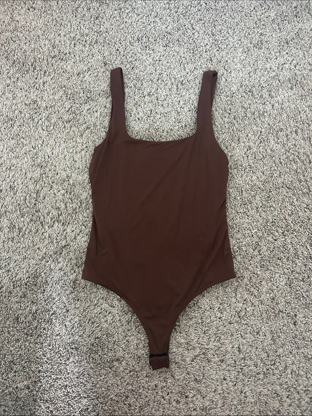 Amazon Brown Women's Square Neck Bodysuit